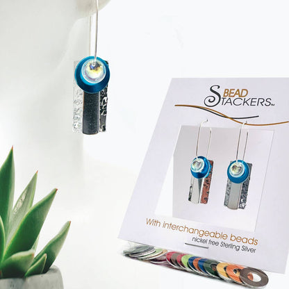 RTWA42 - Earrings come with 9 interchangeable colours.