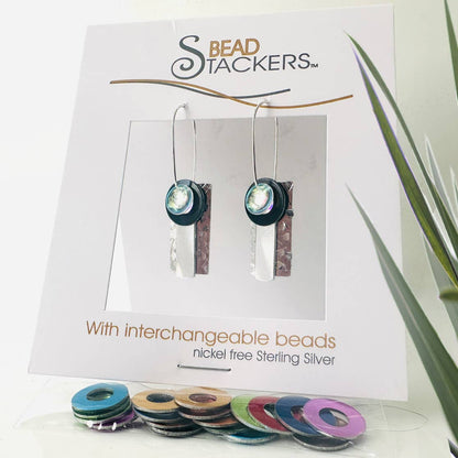 RTWA42 - Earrings come with 9 interchangeable colours.