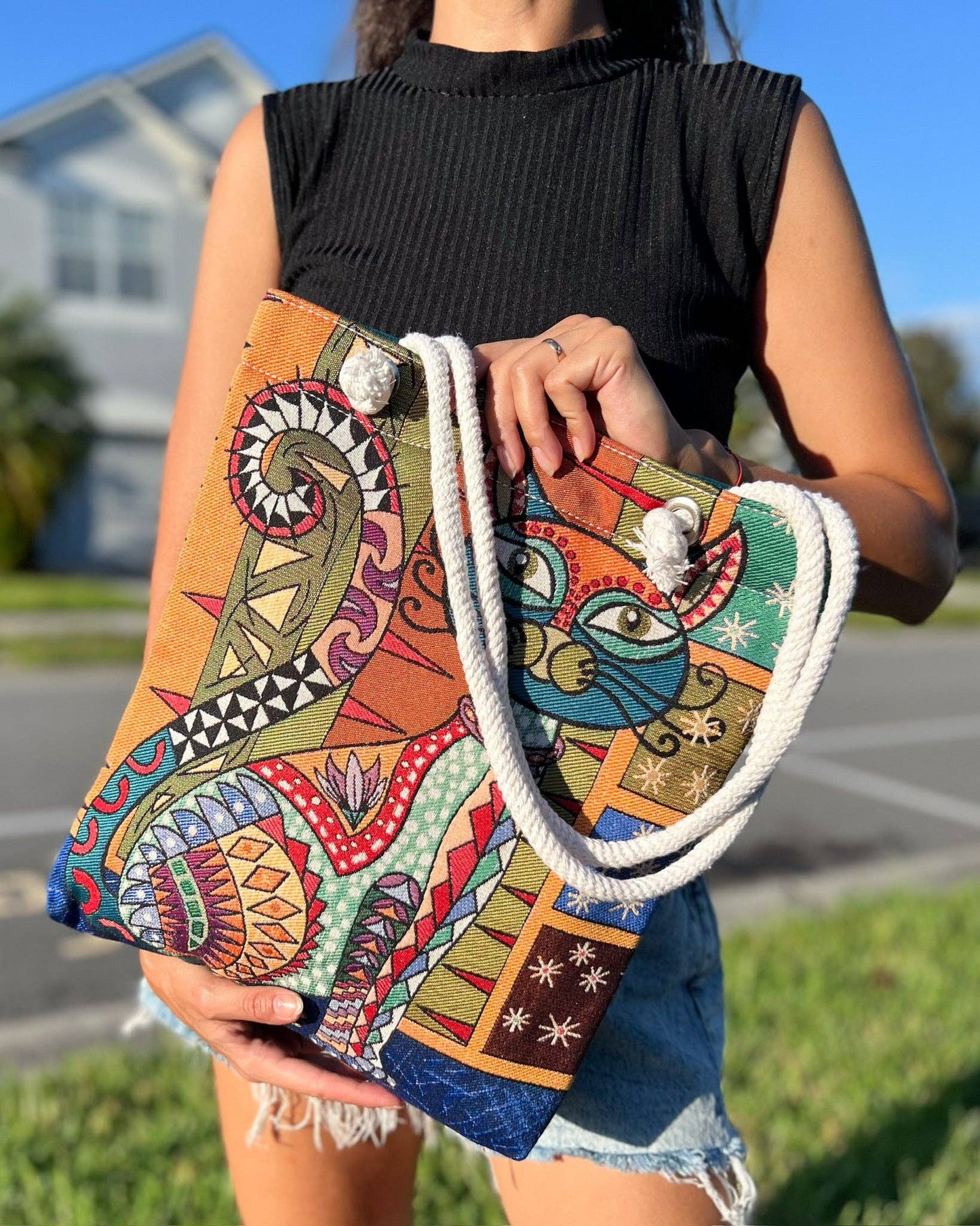 Cat Design Tote Bag