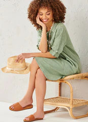 Yumi Linen, Cotton Shirt Dress