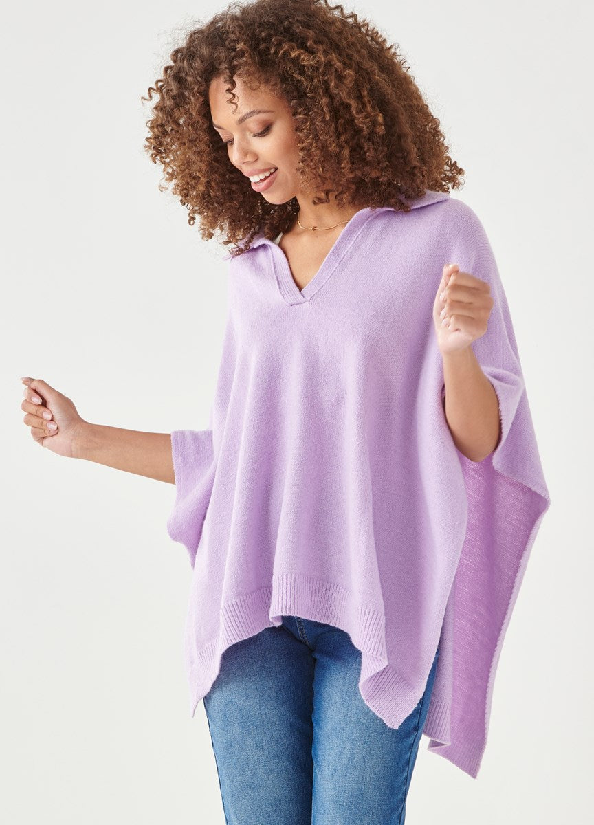 Shirt Collar Poncho