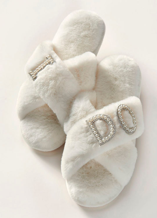 I Do Plush Slippers