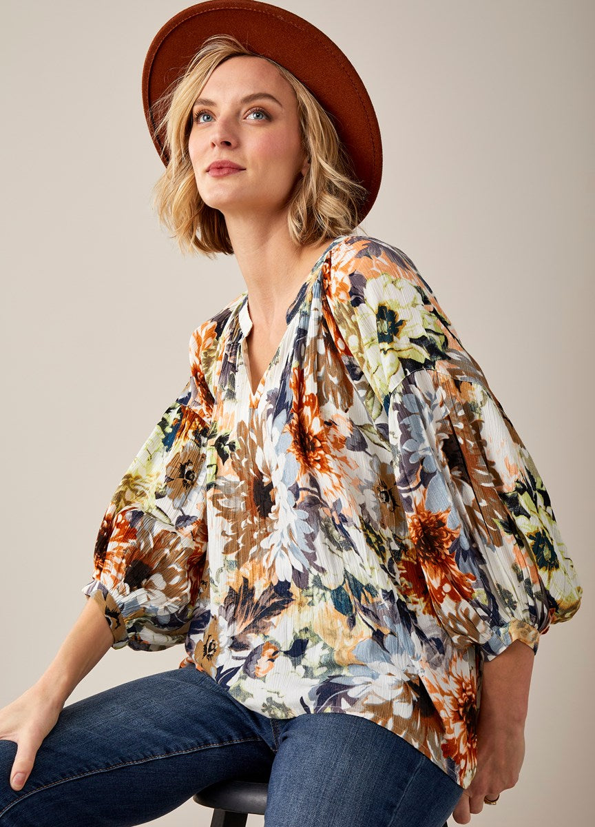 Everlane Blouse Floral