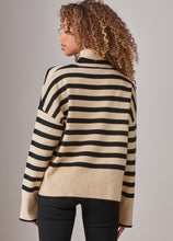 Load image into Gallery viewer, Mikayla Stripe Cowl Neck SALE
