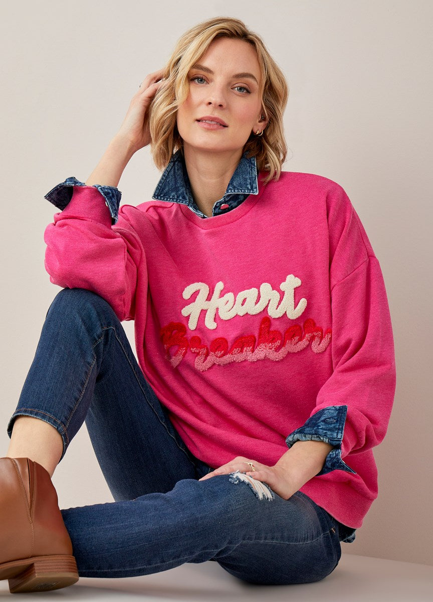 Chenille Graphic Sweatshirt