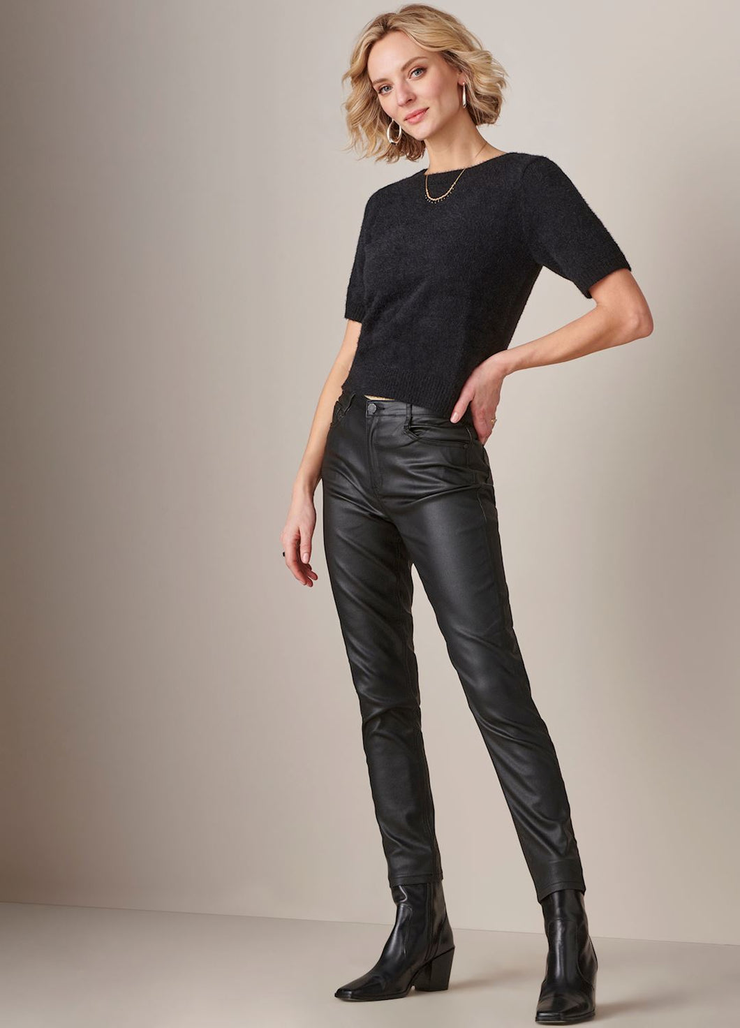 Urban Pleather Jean Pant