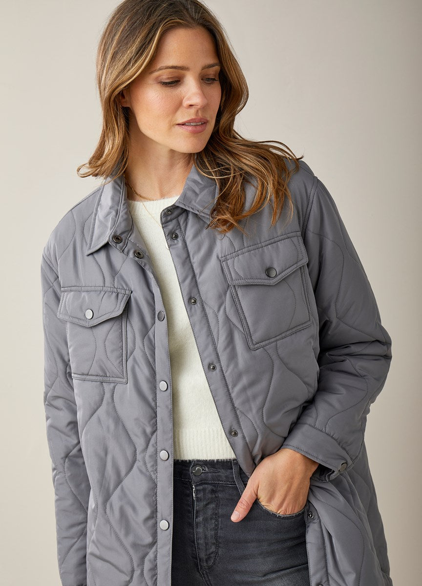 Midway Quilted Shirt Jacket