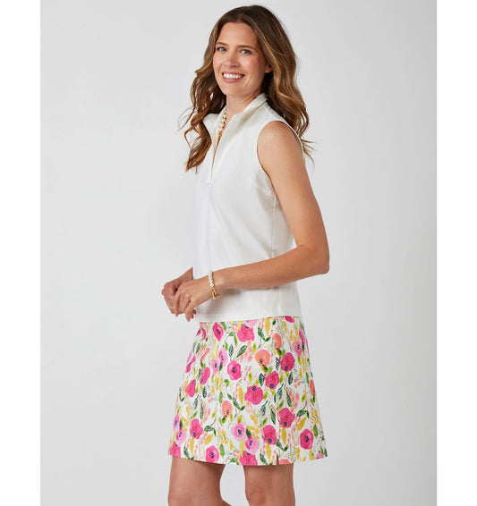 Millennial Fabric Peony Print Skort