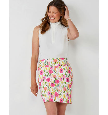 Millennial Fabric Peony Print Skort
