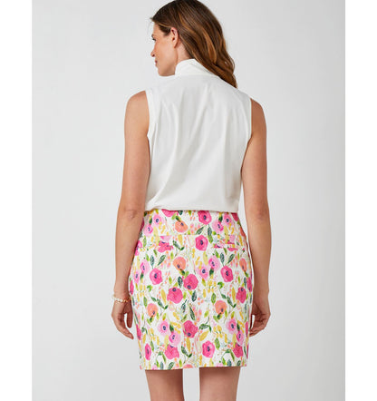 Millennial Fabric Peony Print Skort