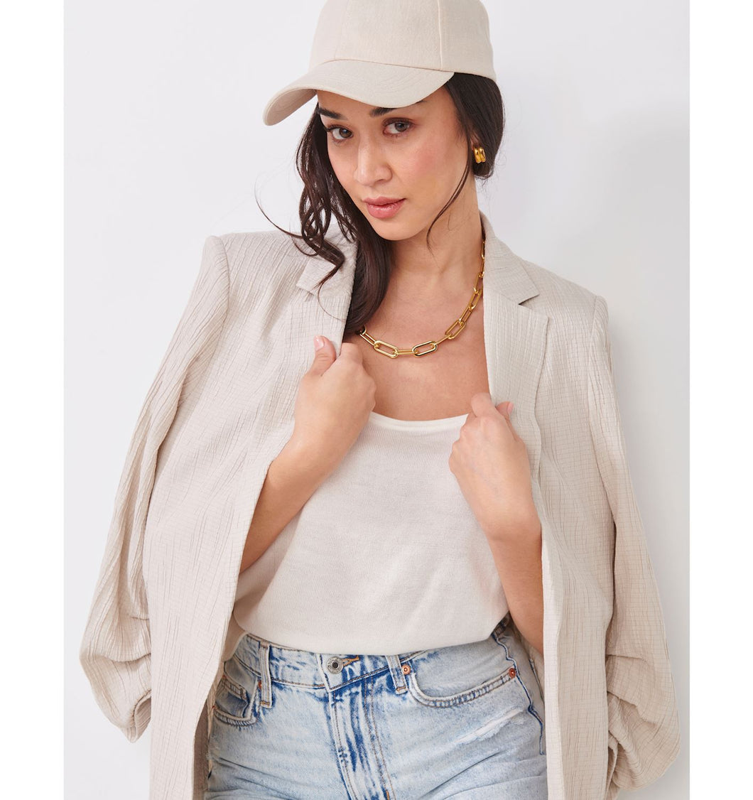 Ruched Sleeve Lightweight Jacket 423814