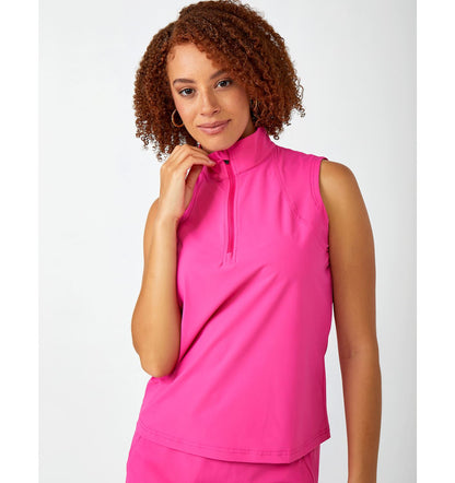 Zip Neck Sport Tank Top