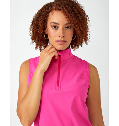 Zip Neck Sport Tank Top