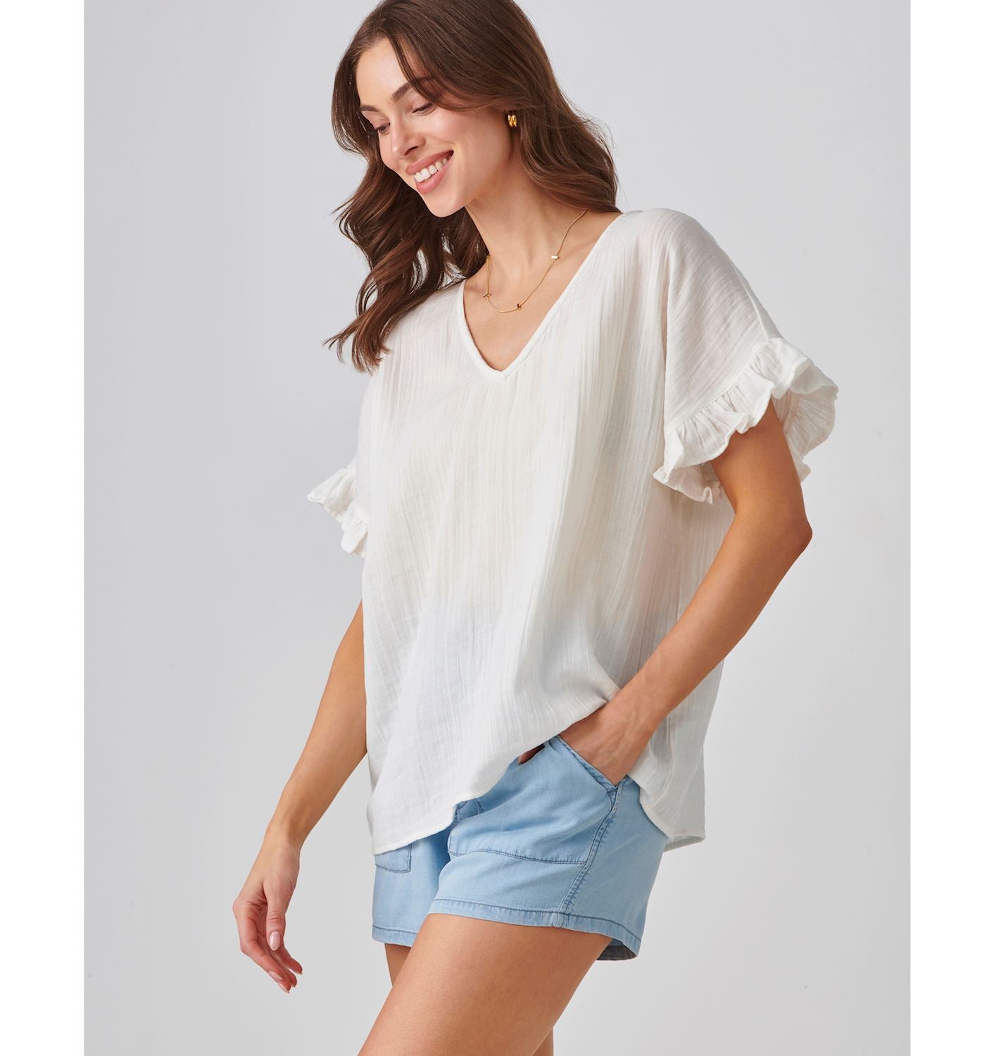 Tencel Paperbag Shorts 423982