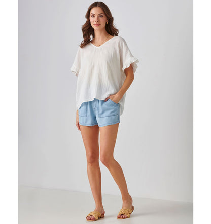 Tencel Paperbag Shorts 423982