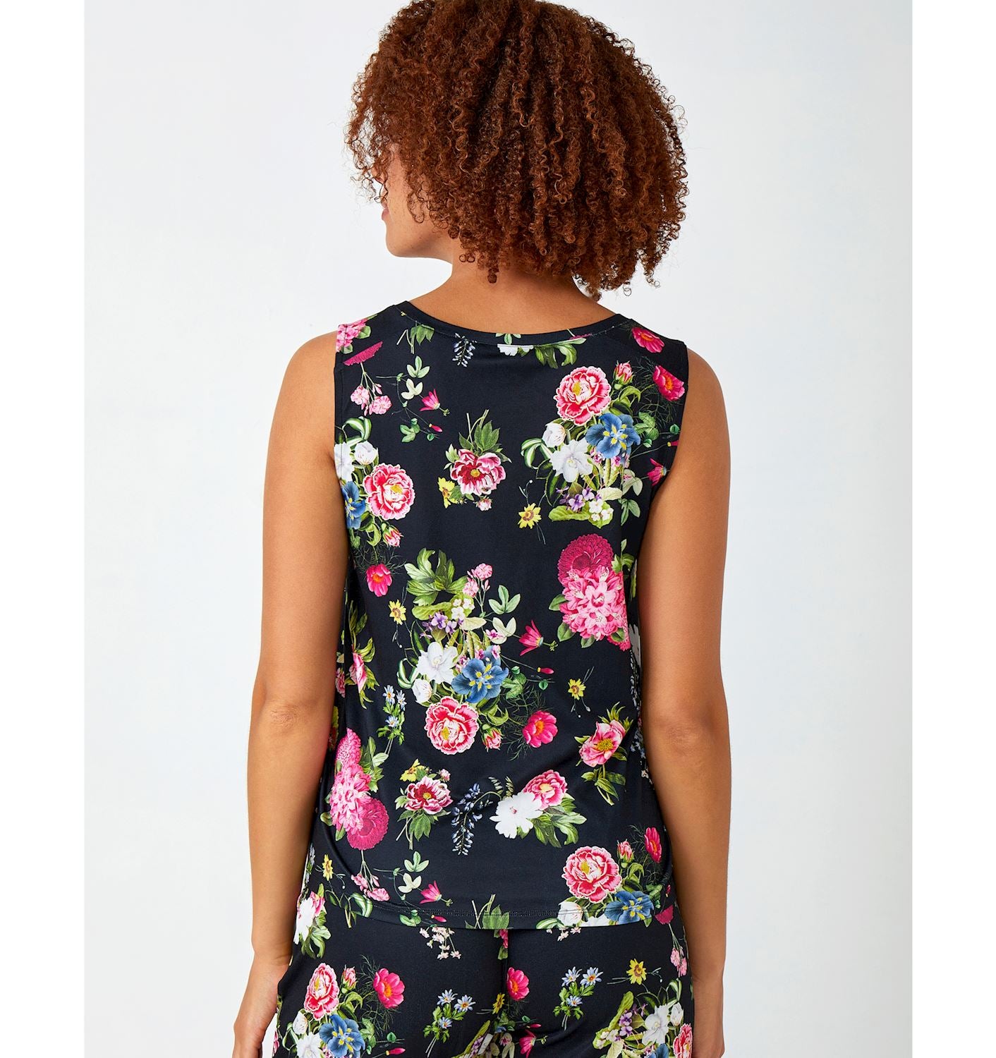 V Neck Botanical Print/Heirloom Print Tank SALE