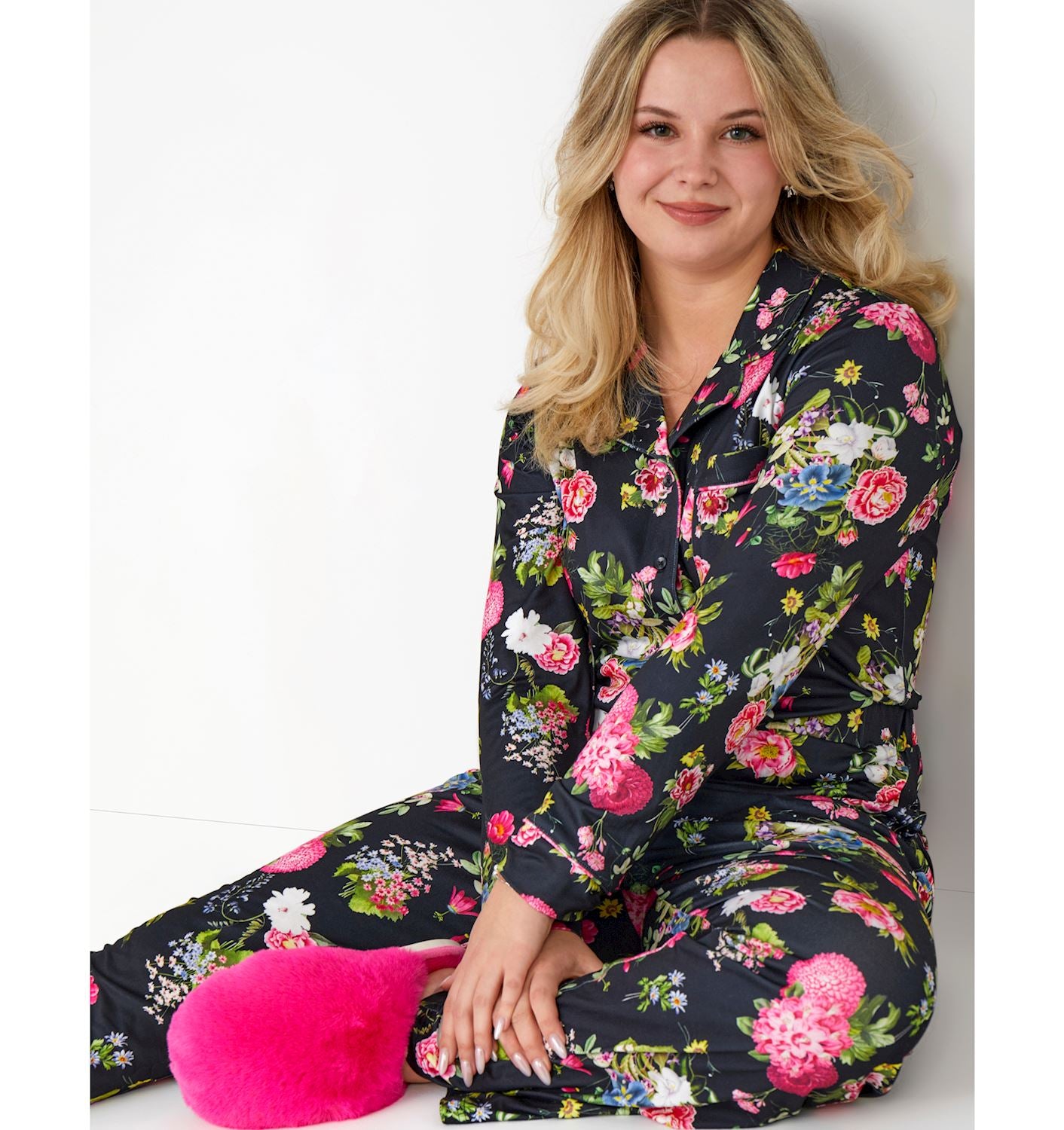 Button Up Flower Print/Heirloom Print Shirt SALE