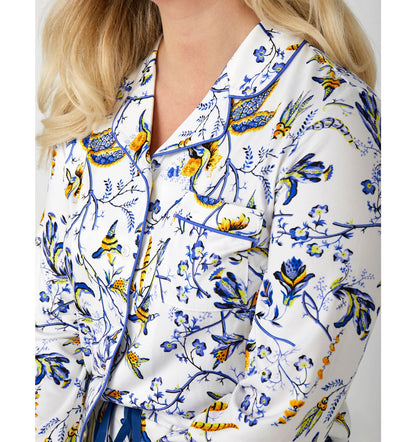 Button Up Flower Print/Heirloom Print Shirt SALE