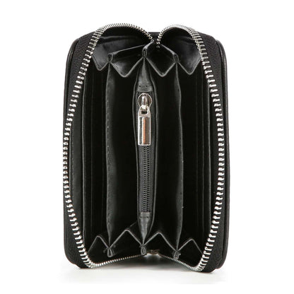 Handbag Express - Rhinestone Design Petite Zip Around Wallet