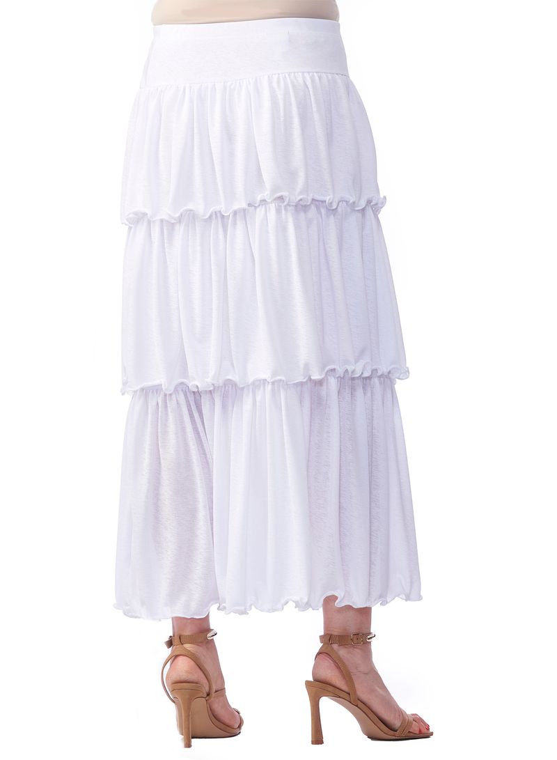 Gauze Ruffled Skirt 4411