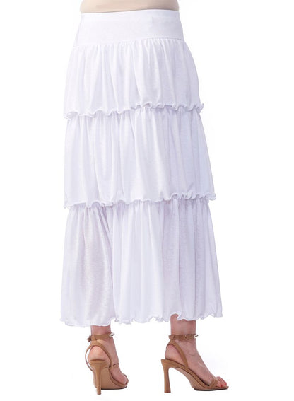 Gauze Ruffled Skirt 4411