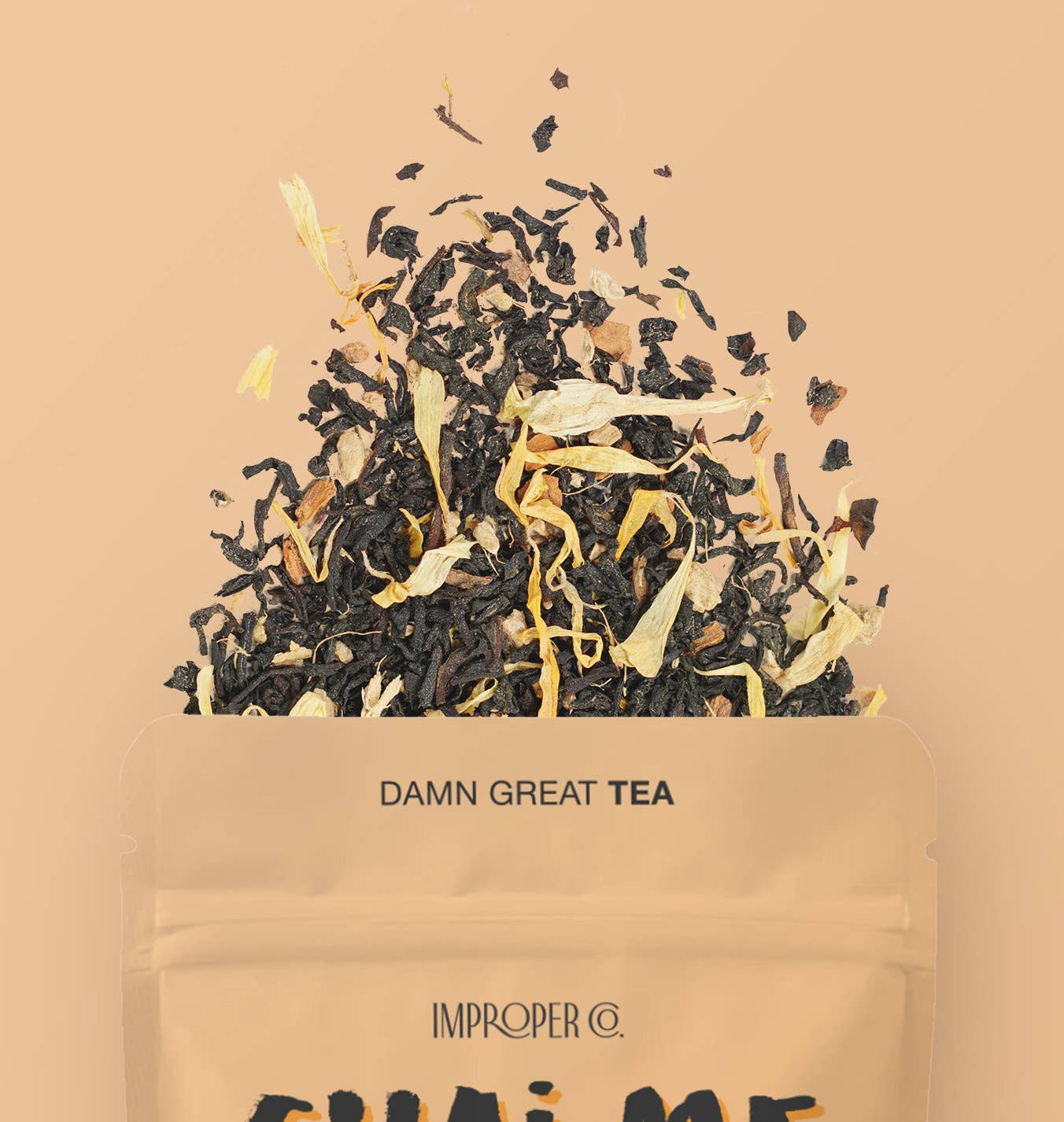 Improper Co. (No duties | Ships from CAN/USA) - Chai Me A River Black tea, 20 Servings, Chai Tea Blend