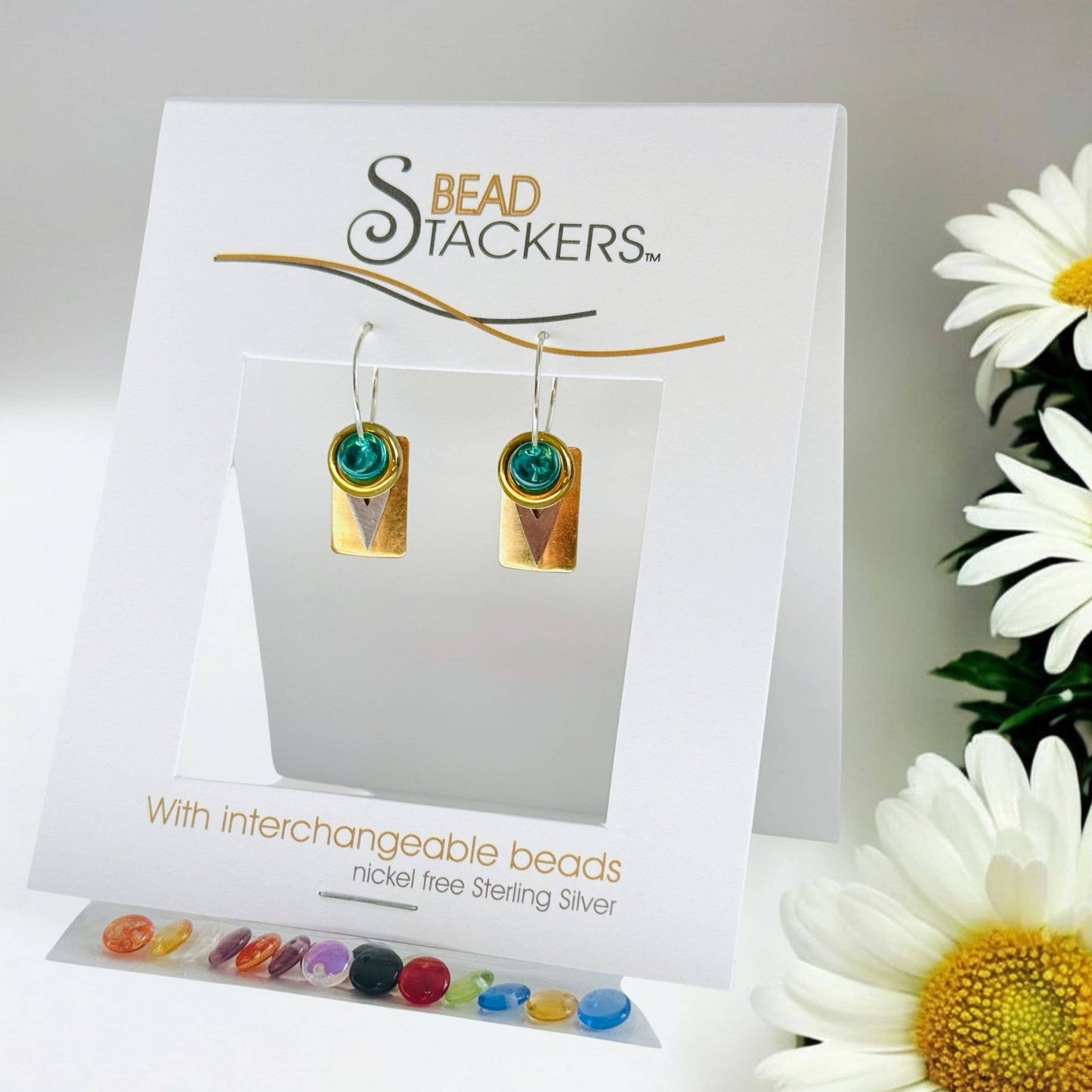RTSG34 - Earrings come with 9 interchangeable colours. 