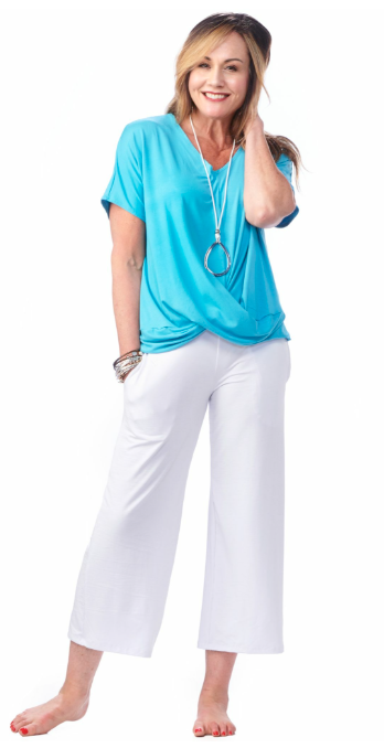 Bamboo Pocketed Crop Pant 4687
