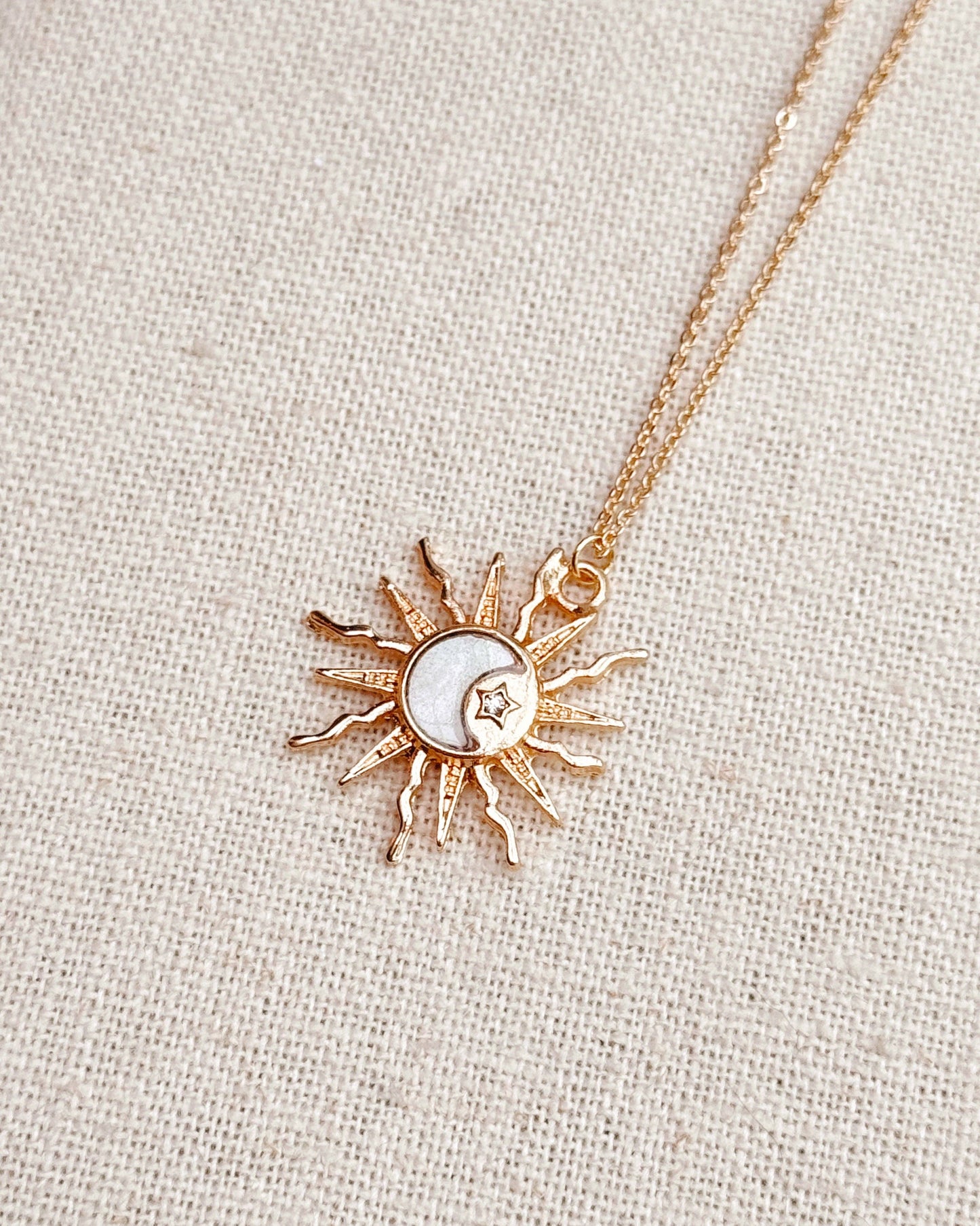 Gracie Rose Designs - Sun, Moon, Stars Shell Charm Necklace