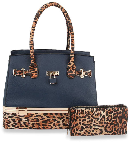 Handbag Express - Metal Frame Tote Handbag Set