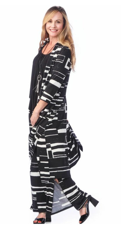 Long Print Duster 4718