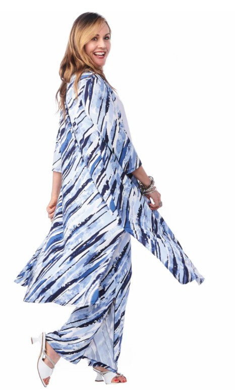 Long Print Duster 4718