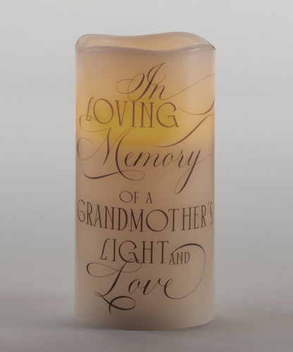 Wax LED Flameless Candle with Sentiment