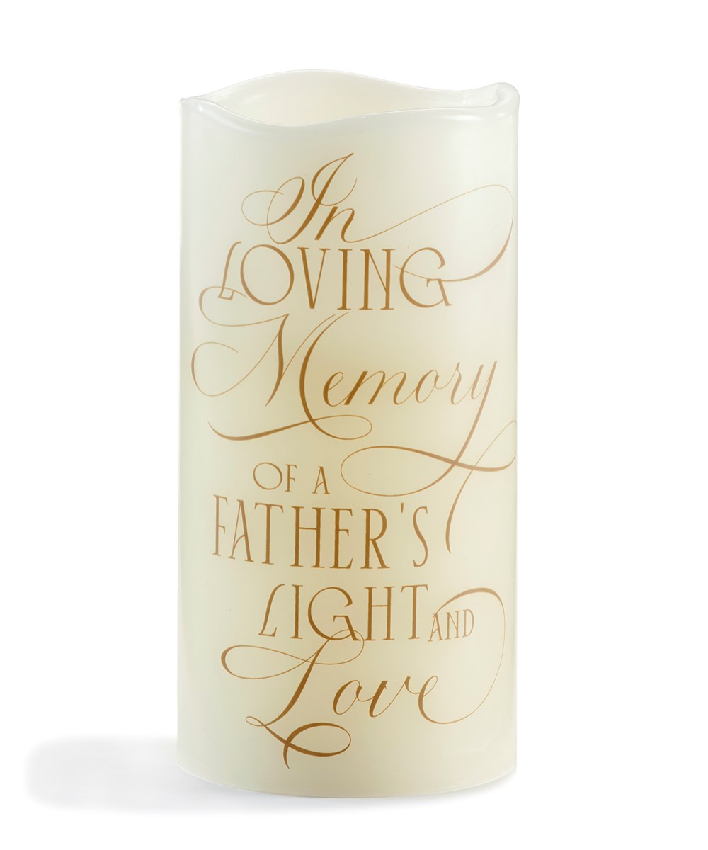 Wax LED Flameless Candle with Sentiment