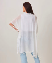 Load image into Gallery viewer, Button Cover Up Top w/Tassle Fringe
