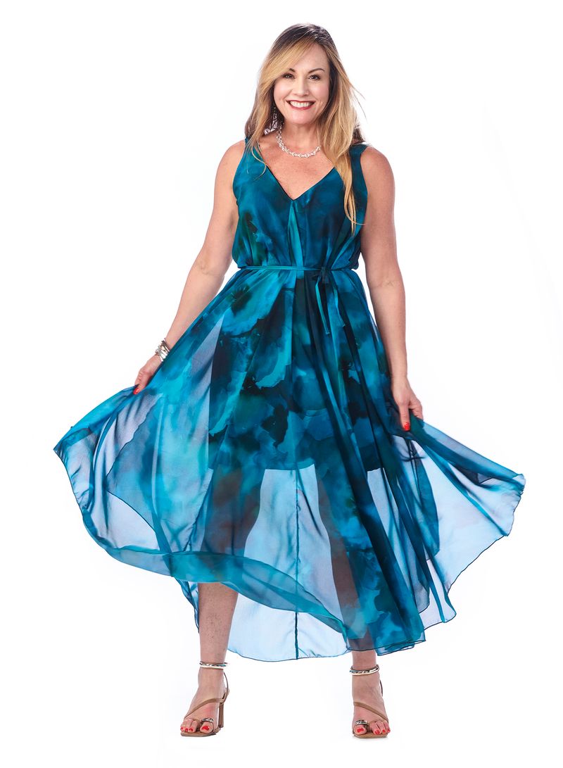 Chiffon Grecian Dress