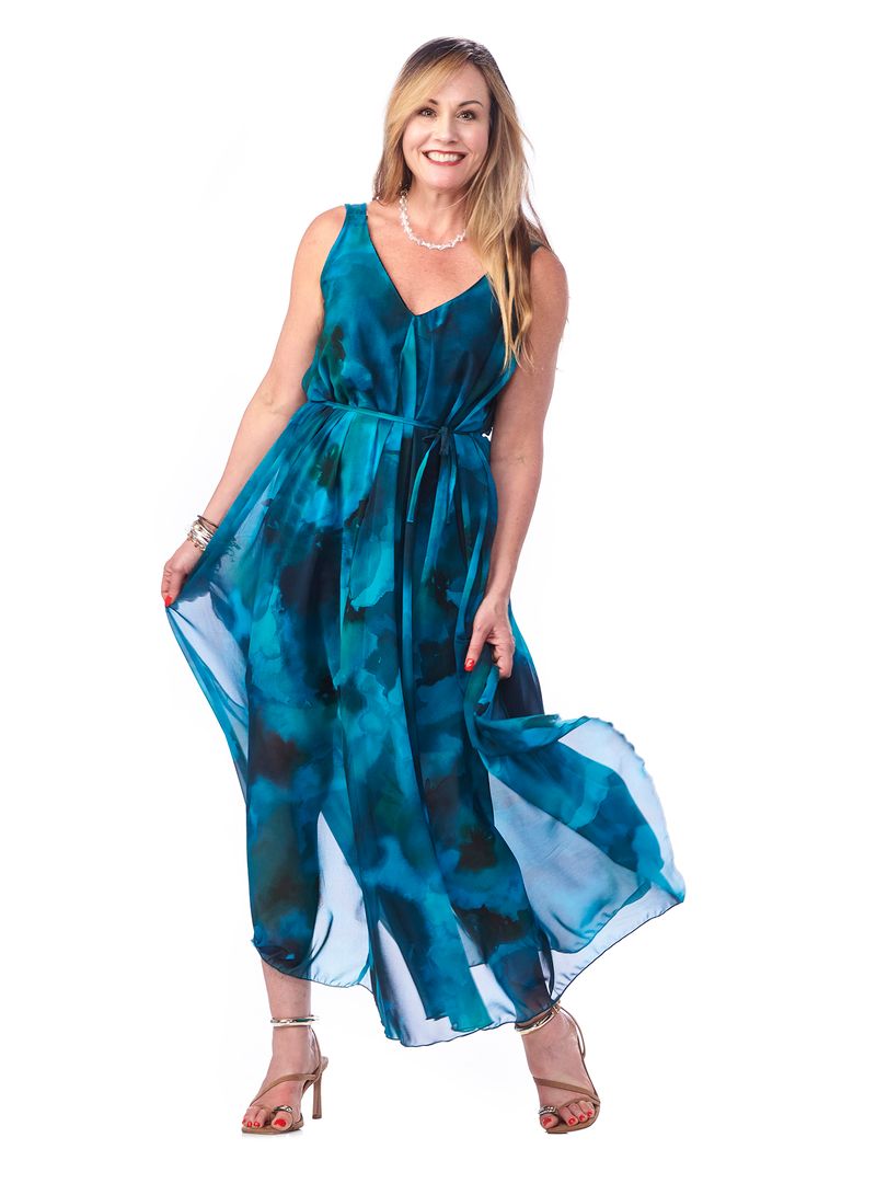 Chiffon Grecian Dress