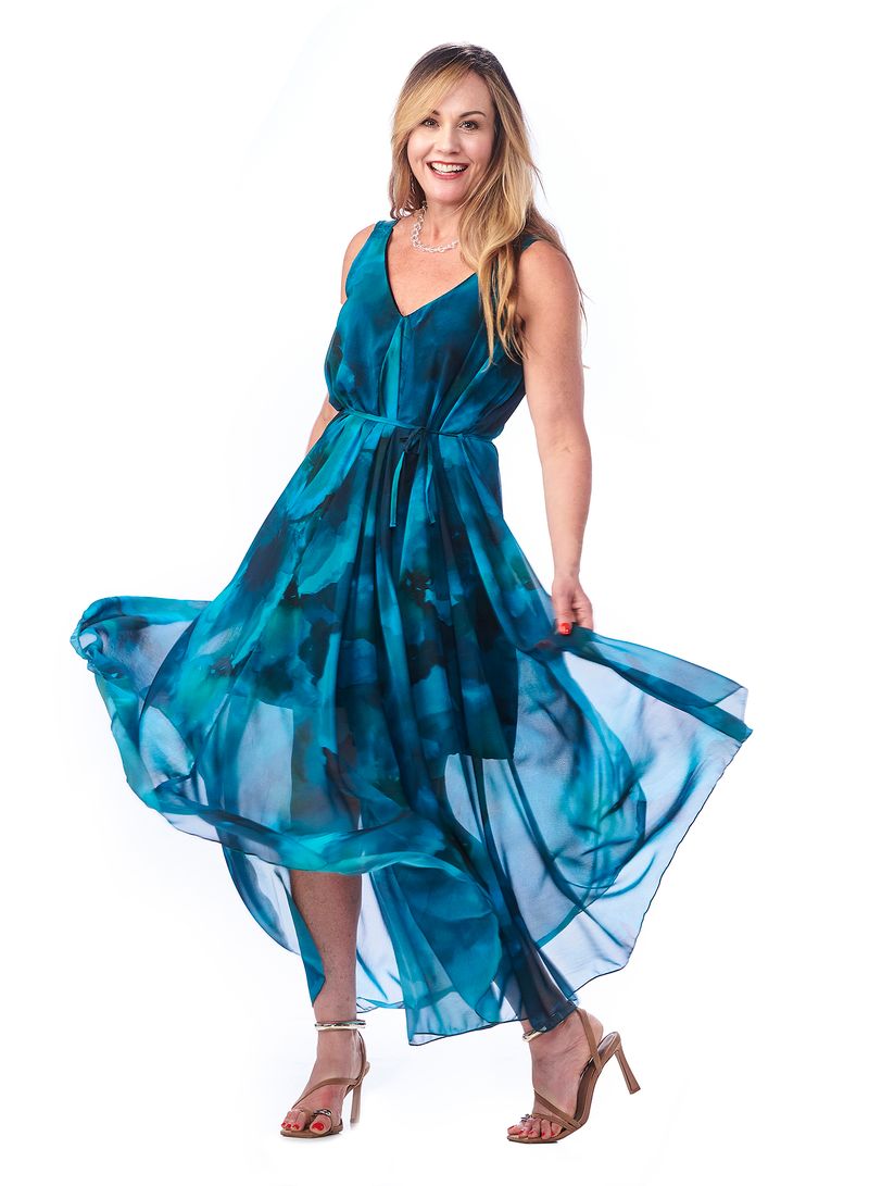 Chiffon Grecian Dress