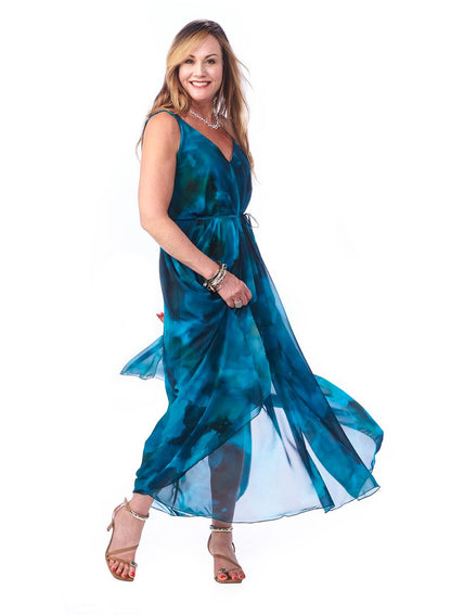 Chiffon Grecian Dress