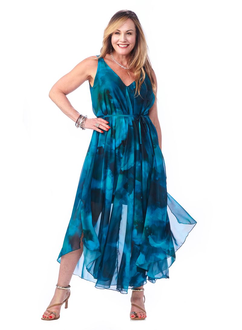 Chiffon Grecian Dress