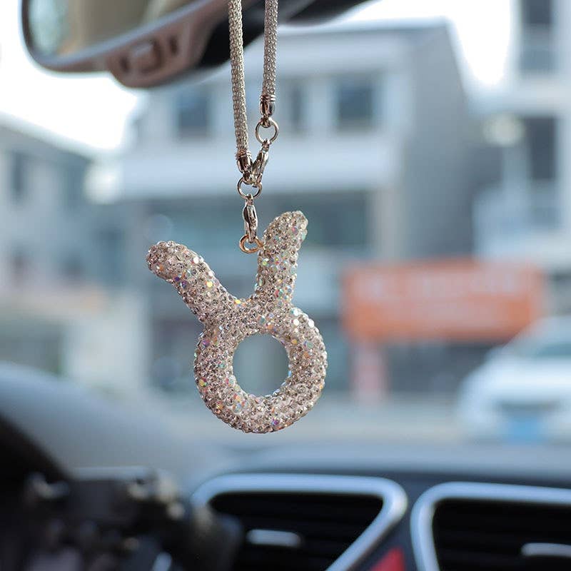 Crystal Zodiac Car Charm
