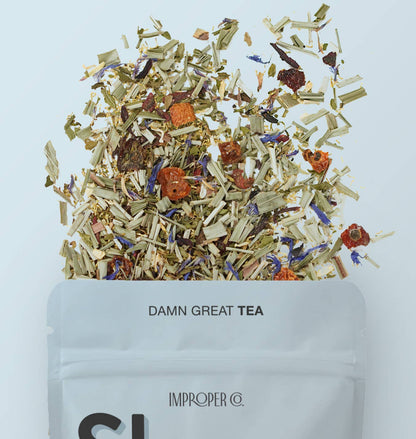 Improper Co. (No duties | Ships from CAN/USA) - Sleepy As Sh*t Herbal tea, 20 Servings, Functional Tea Blend