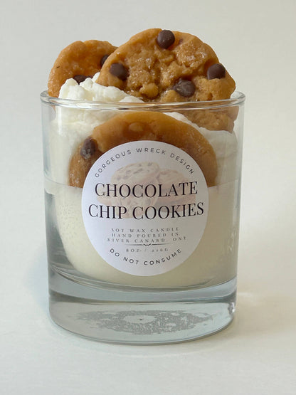 Chocolate Chip Cookie Dessert Candle