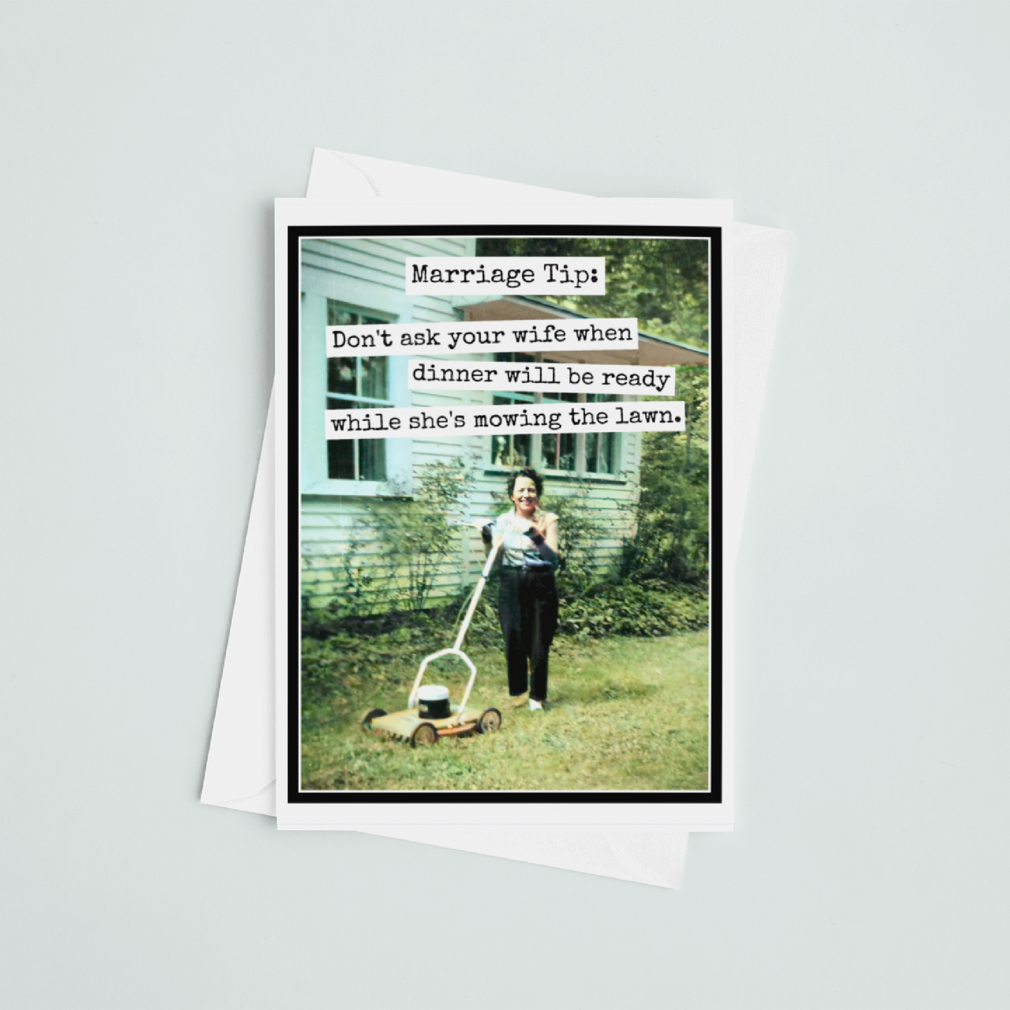 RR842 Marriage Tip. Funny Greeting Card. Anniversary.