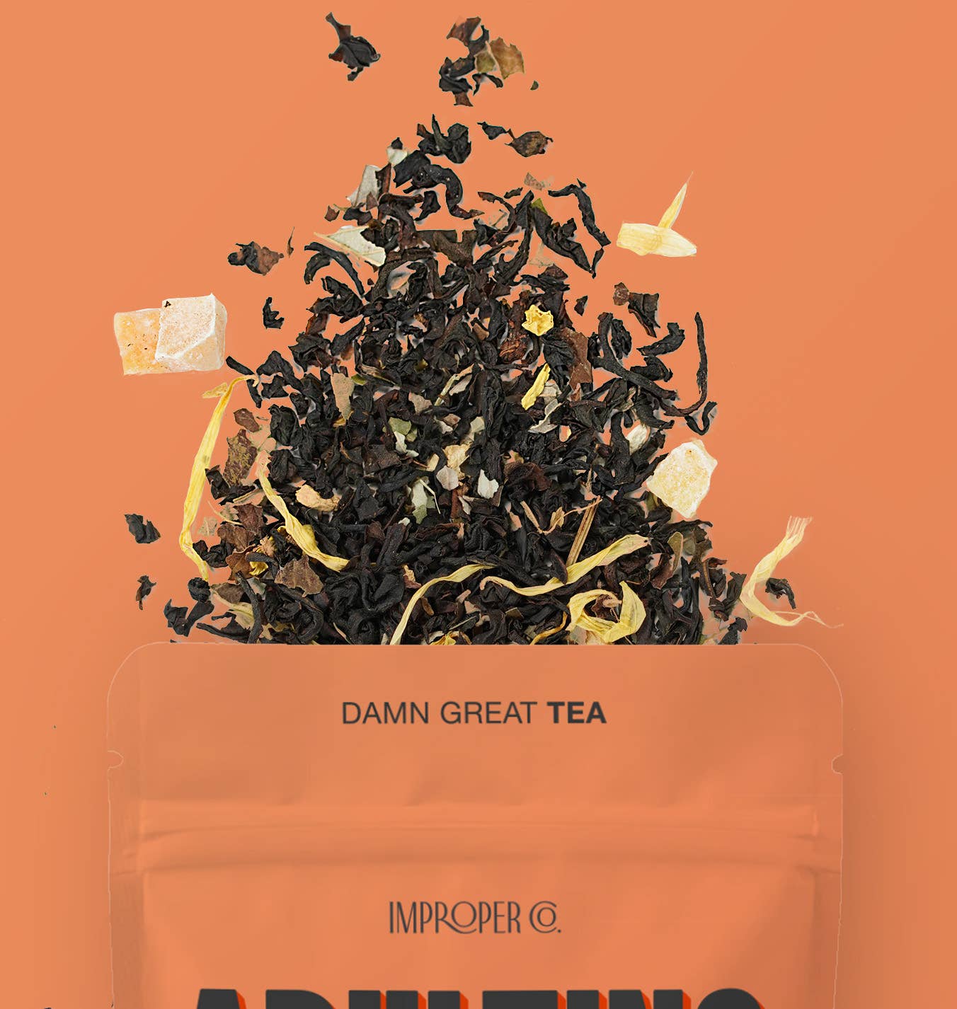 Improper Co. (No duties | Ships from CAN/USA) - Adulting Sucks Black tea, 20 Servings, Flavoured Tea Blend