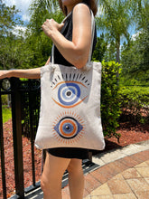 Load image into Gallery viewer, Evil Eye Tote Bag
