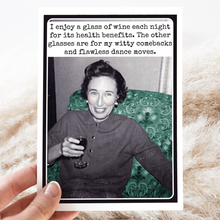 Load image into Gallery viewer, RR794 - I Enjoy A Glass Of Wine Each Night For It&#39;s Health Benefits
