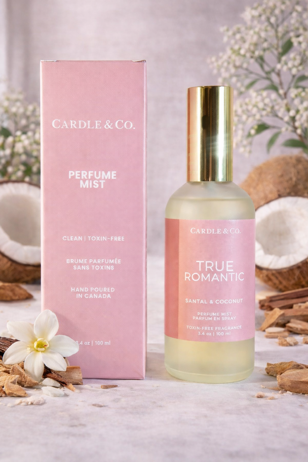 Cardle & Co. - Perfume Mist: True Romantic (Santal & Coconut)