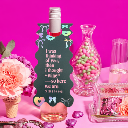 Paperfete Shop - Toast tag – wine gift - thinking of you