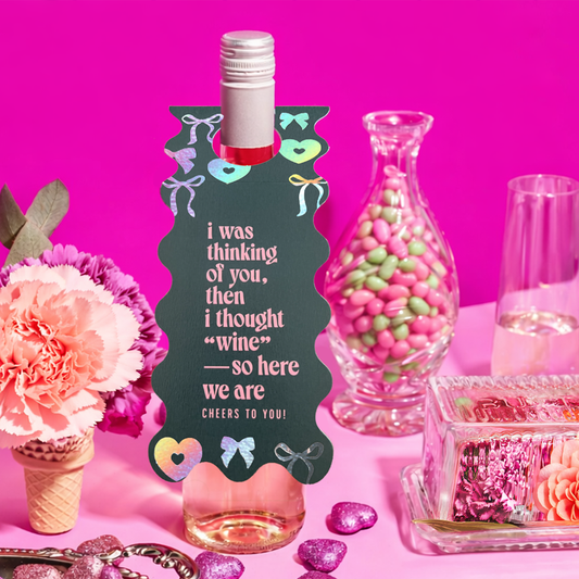Paperfete Shop - Toast tag – wine gift - thinking of you